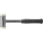 Halder Supercraft Dead Blow Mallet 3377.040 &ndash; Non-Rebounding Mallet, Hard Nylon Inserts, Break-Proof Steel Tube Handle, Anti&ndash;Slip Grip, 40mm, 1.8 lbs.