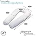 Moonlight Comfort-U Total Body Pregnancy Support Pillow. Full Size. Comfort U Total Body Support.