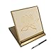 Zen Artist Board Mini, Gold, Paint with Water Relaxation Meditation Art, Relieve Stress, Small Travel Size Magic Drawing Watercolor with Brush
