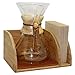 Caddy for Pour Over Coffee Maker, Bamboo Stand fits Chemex, Bodum, Cosori, HexNub Coffee Carafes, Heatproof Mat, Filter Holder