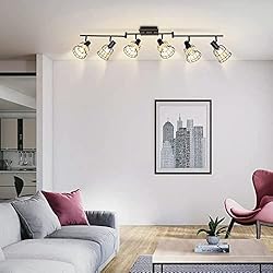 Depuley Vintage Track Ceiling Spotlight, 6-Head