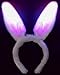 Kangaroo Plush LED Light Up Bunny Costume Adult, White Bunny Ears, Tail & Bowtie Cosplay Accessories, White Rabbit Ears for Easter & Halloween, All Party Favor Basket Stuffers Pink, Stocking Stuffer