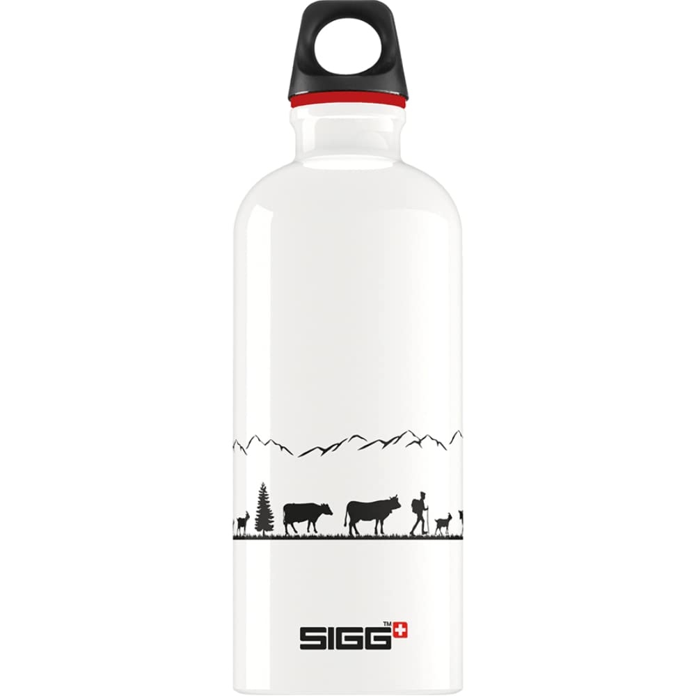Sigg - Aluminium Water Bottle - Traveller White - Climate Neutral Certified - Suitable For Carbonated Beverages - Leakproof - Lightweight - BPA Free - White - 0.6 L