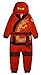 Lego Ninjago Little Boys' Red Hooded One-Piece Pajamas 6-7