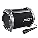 AUKEY Portable Bluetooth Speaker with Microphone, Adjustable Bass, FM Radio and 8 Hours Playtime for iPhone, iPad, Samsung and More