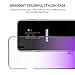 FLOVEME Samsung Luxury Gradient Case for Galaxy S9 Change Color Ultra Thin Fit Slim Clear Hard Cover for Women Men Phone Bumper Support Wireless Charger Anti-Drop, Transparent Purple