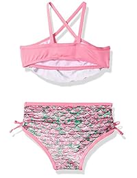 Bañador de dos piezas con estampado de sirena de Pink Platinum para niña