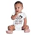 Brisco Brands Proof Daddy Doesn't Play Video Games Baby Romper Boys or Girls White 6 Months