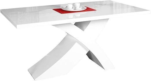 Sedex Nolana Esszimmertisch 200x100 Esstisch Tisch Designertisch Massivholz Hochglanz Weiss Amazon De Kuche Haushalt