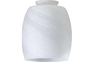 Quorum International 2.25" Faux Alabaster Glass Barrel - 2943