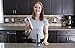 Pro Kitchen Life Battery Operated Salt and Pepper Grinder Set - Pack of 2 Mills - Durable Stainless Steel with Holder Tray - Adjustable Ceramic Coarseness with LED Light and Caps at Bottom