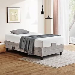 Z-hom Twin XL Electric Adjustable Bed Frame, Zero