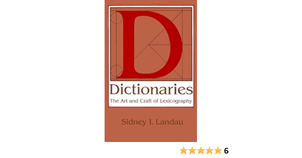 Dictionaries The Art And Craft Of Lexicography Landau Sidney Amazon Sg Books