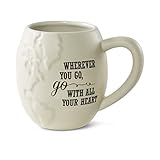 Pavilion Gift Company 61027 Wherever You Go Stoneware Mug, 22-Ounce Capacityed