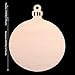 Christmas Wooden Crafts Hanging Ornaments Christmas Tree Decoration Unfinished Wood Cutouts for DIY Blank Slices to Paint (10PCs Round Style)
