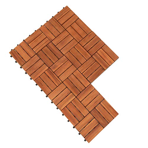 Terrassenfliesen Klickfliesen Holzfliesen 11x Platten Balkon Fliesen