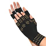 North American Health + Wellness Magnetic Therapy Gloves Large Black