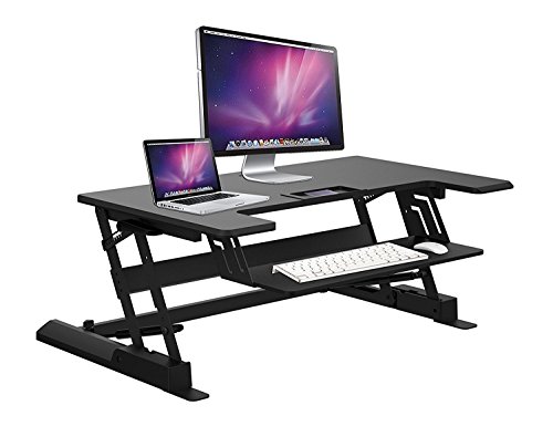 ApexDesk GX 36" Desk Riser, 2-Tier, Dual Monitor Capable (Black Matte
Finish)