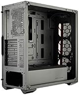 Cooler Master MasterBox MB511 ATX PC Case Red Accent Mesh Front Transparent Side view 10