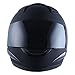 Power Gear Motorsports Motorcycle Street Bike Matt Black Full Face Helmet + Two Visors: Smoked & Clear