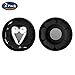 MAIRUI Wired Earbud Case 2 Pack Earphone Headphone Cord Organizer Earbuds Wrap Soft Silicone Magnetic Holder Storage Tangle Free Cable Winder(2 Black)