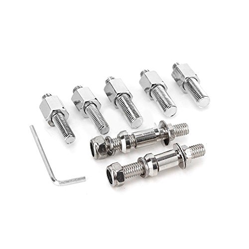 image for Saihisday 8mm / 10mm Motorcycle Rearview Side Mirror for Harley Davids