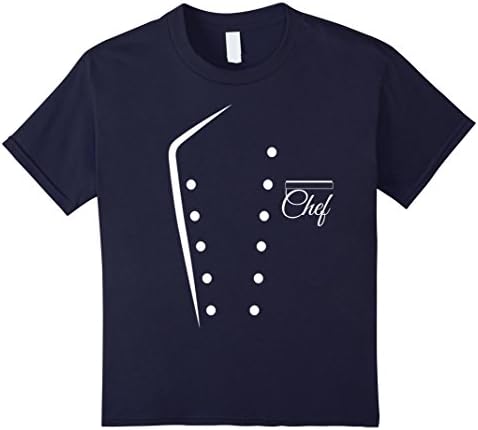 Kids Chef Uniform Shirt - Funny Gift T-Shirt for Chefs and Cooks 12 Navy