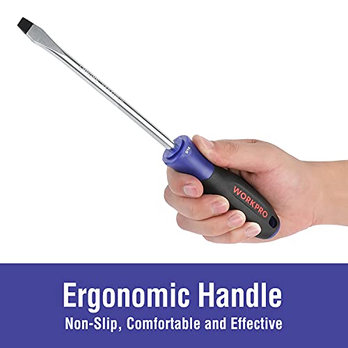 WORKPRO Magnetic Screwdriver Set, 16-Piece Torx Slotted Phillips Precision Screwdrivers with Magnetizer, Organized in Blow Mold Case, for Home Repair and DIY Projects