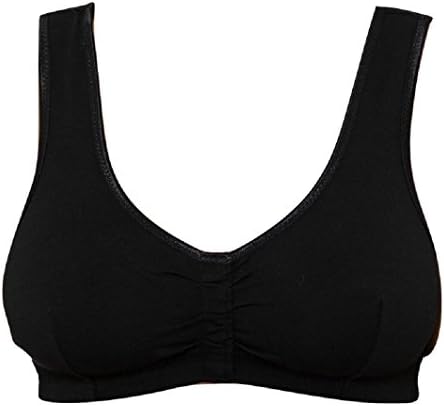 GemmWomen's Material Hook Eye Opening Front Fastening Soft Cotton Bra