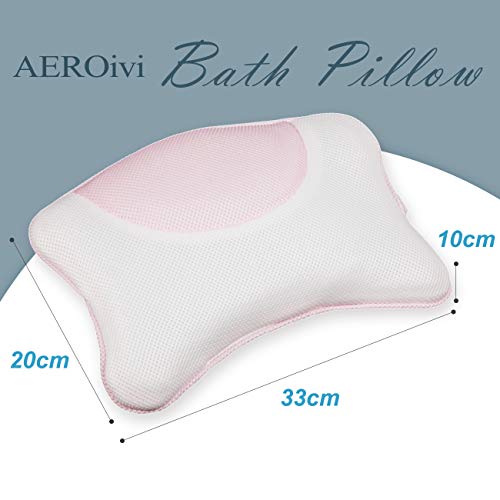 Luxurious Spa Bath Pillow for tub, Bathtub pillow for Neck, Head and Shoulder support with Suction Cups - Thumbnail 5