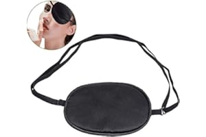 ewinever Pure Silk Eye Patch For Adults, Amblyopia Obscure Astigmatism Training Strabismus Correction Black