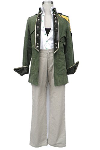 SQUARE ENIX Final Fantasy XIII FF13 Cosplay Costume-Sazh Katzroy 8Pcs Set