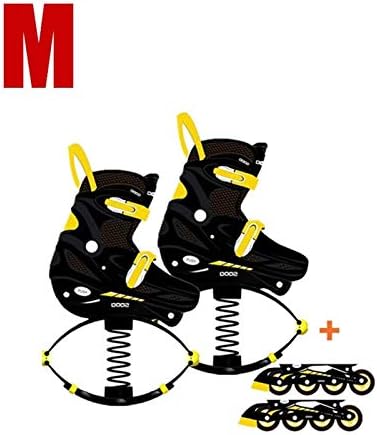Jinsuo ブランドの新しいカンガルージャンプシューズ2 In 1ローラースケート 子供のためのバウンスの靴 のためのティーンエイジャーインラインスケートジャンプスポーツスケートシューズ Color Yellow M Bahramradan Com