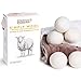 Friends Forever Wool Dryer Balls 6-Pack XL Wool Laundry Balls for Dryer as Reusable Natural Fabric Softener, Dryer Sheets, Saves Drying Time & Reduces Clothes Wrinkles, Ideal for Drying Dog Beds