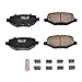 Power Stop Z23-1377 Rear Z23 Evolution Sport Carbon Fiber Infused Ceramic Brake Pads with Hardware