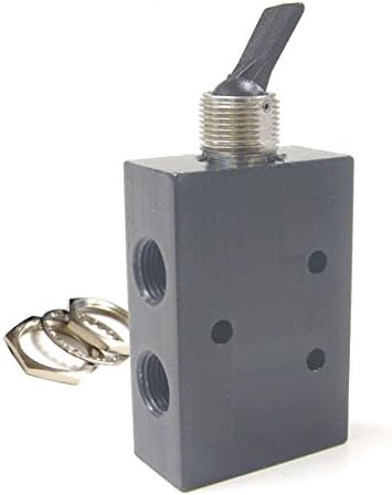 Pneumadyne FP45-1/8-SR, 4-Way Valve, Momentary Toggle, 1/8 NPT (F) Ports