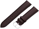 Hadley-Roma Men's MSM725RB 200 20-mm Brown Java Lizard Grained Leather Watch Strap