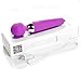 Sexy Slave Rechargeable and Waterproof Silicone Vibrator - 10 Function - Cordless Neck & Shoulder Portable Wand Body Massager,Best for Men,Women or Couples,Purple