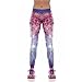 Ladyker Women's Stretchy Activewear Workout Running Pants Printed Tights Slim Yoga Leggings