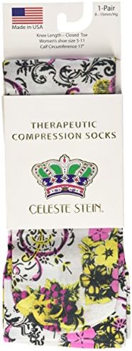 Celeste Stein Therapeutic Compression Socks, Purple Angels, 8-15 mmhg, .6 Ounce