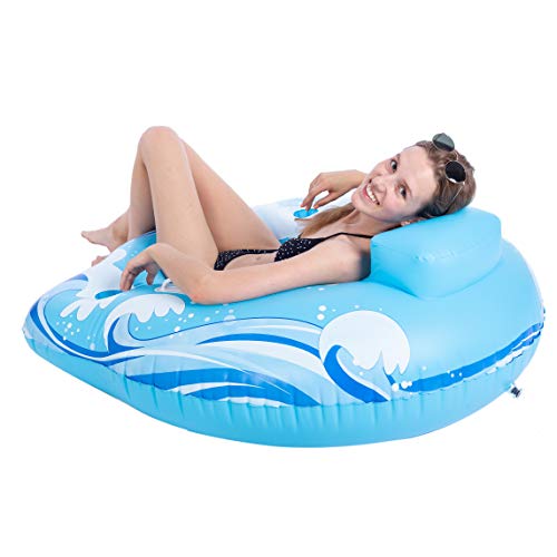 image for JOYIN Inflatable Pool Lounger, Pool Float for Swimming Pool Party Deco