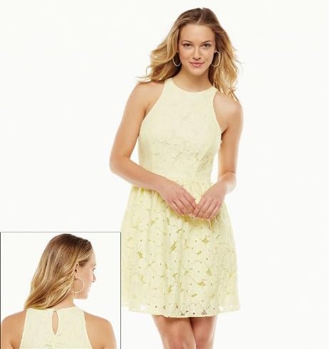 women's lc lauren conrad eyelet fit & flare dress