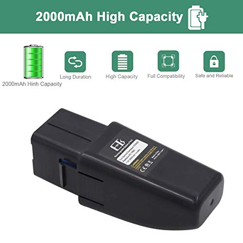 2 Sweeper+Battery+Replacemet+Compatible+Upgraded