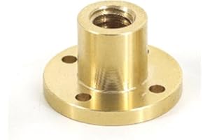 T10 Nut Trapezoidal Screw Brass Diameter 10mm Pitch 2mm 3mm Lead 4mm 8mm 14mm(Pitch 2mm Lead 4mm)