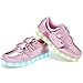 EQUICK Kids Light Up Casual Shoes Flashing Double Velcro LED Sneakers With 11 Colors Modes For Boys and Girls In Halloweens,D5001,L06,33