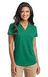 Port Authority Women's Dry Grid Polo, Large, jewel Gn