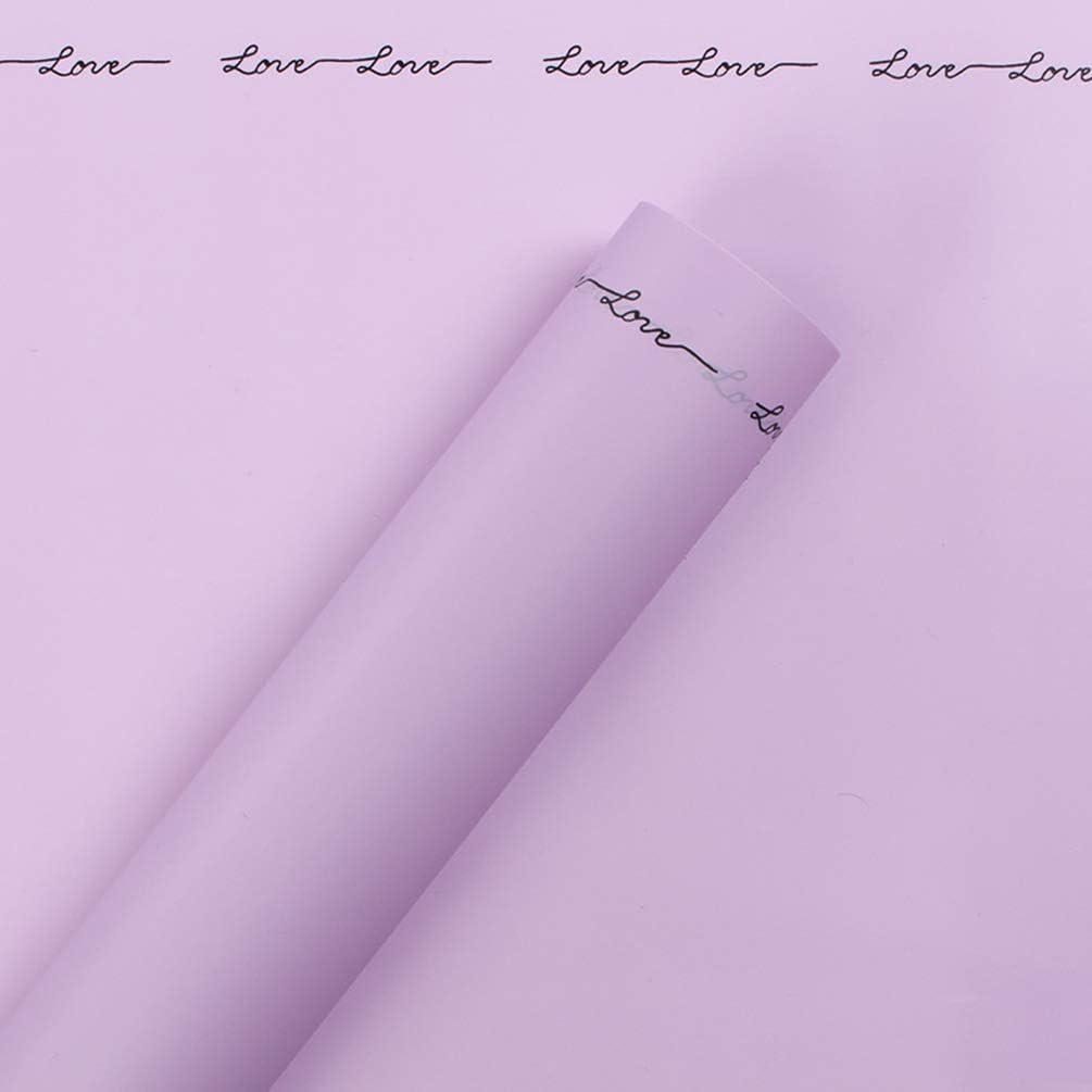 20 Counts Korean Vintage Style Waterproof Cellophane Flower Wrapping Paper Floral Wrapping Paper Bouquet Packaging Material Wrapping Paper Florist Supplies,23.6x23.6 Inch (Lilac Purple)