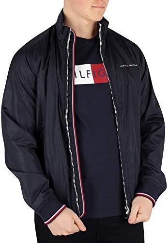tommy hilfiger nylon harrington bomber