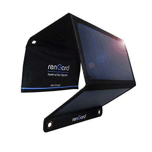 Rengard 18w ultra-efficient solar panel phone battery c…