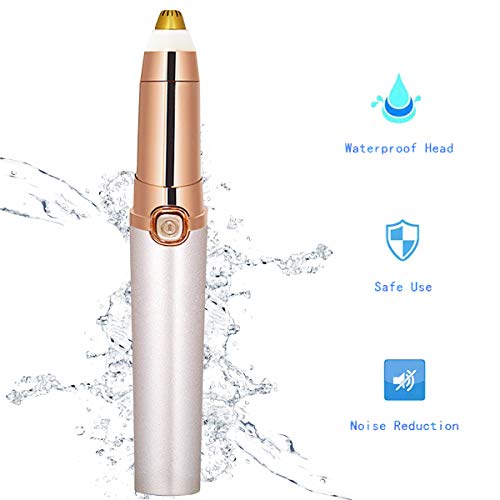 Eyebrow Hair Trimmers Battery Powered Brow Epilator for Women Eyebrow Trimmer Epilator Eye Brow Remover Electric Facial Brows Hair Removal (Battery not Included) - Thumbnail 4